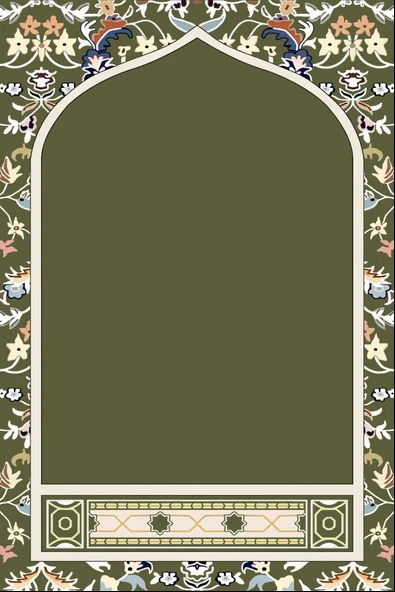 Diz Acıtmayan Yumuşak Süngerli Seccade ve Namazlık Yeşil - Resim 2