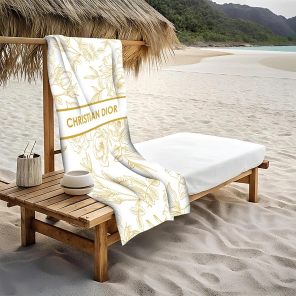 Dekoratif Modern Desenli Plaj Deniz Havlusu Peştamal 80x160 CM LUX70 RENKLİ 80 X 160