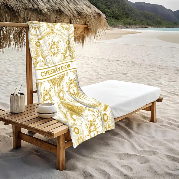 Dekoratif Modern Desenli Plaj Deniz Havlusu Peştamal 80x160 CM LUX31 RENKLİ 80 X 160
