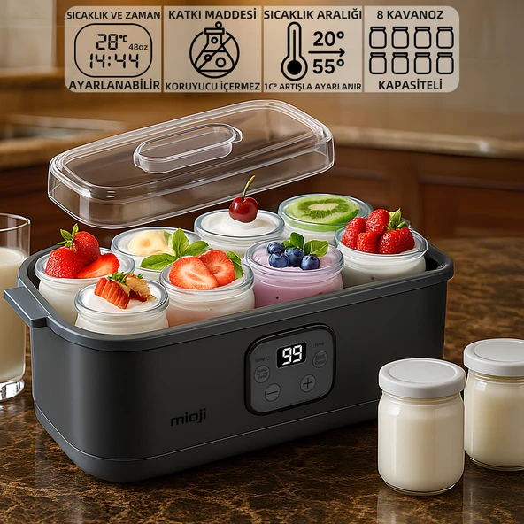 Mioji Mio YM8 Probiyotik Yoğurt & Kefir Yoğurt Yapma Makinesi