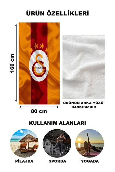 Dekoratif Modern Desenli Plaj Deniz Havlusu Peştamal 80x160 CM TRF06 RENKLİ 80 X 160 - 2
