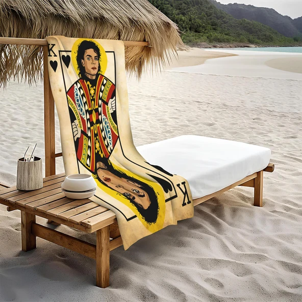 Dekoratif Modern Retro Desenli Plaj Deniz Havlusu Peştamal 80x160 CM RTR02 RENKLİ 80 X 160 - 1