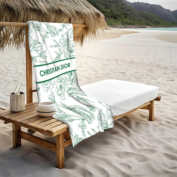 Dekoratif Modern Desenli Plaj Deniz Havlusu Peştamal 80x160 CM LUX68 RENKLİ 80 X 160