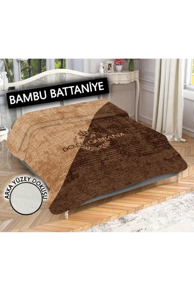 Dekoratif Modern Desenli %100 Bambu Kumaşlı Battaniye RENKLİ 200 X 225