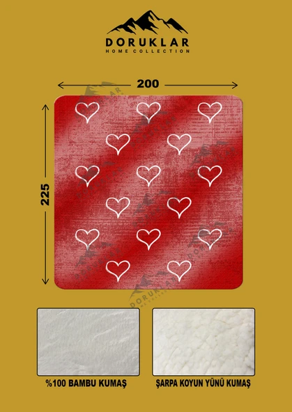 Dekoratif Modern Desenli %100 Bambu Kumaşlı Battaniye RENKLİ 200 X 225 - 2