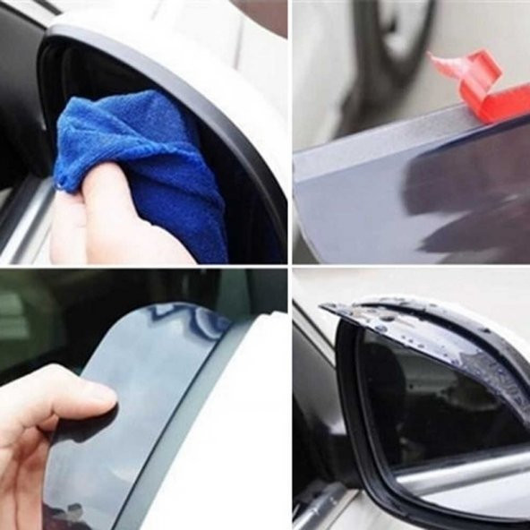 Chevrolet Lacetti Araç Ayna Yağmur Koruyucu 2 Adet - 3