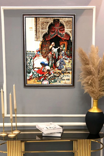 Düğüne Hazırlık Tablosu Portresi 50x70CM RENKLİ 50 X 70 - 2