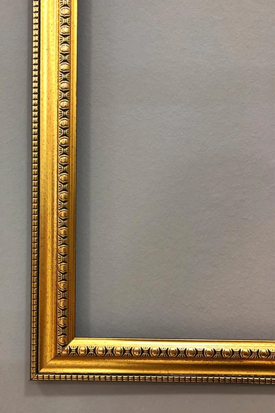 Dekoratif Modern Gold Çerçeveli Oryantalist Osmanlı Desenli Duvar Tablosu 50x70 CM RENKLİ 50 X 70 - 3