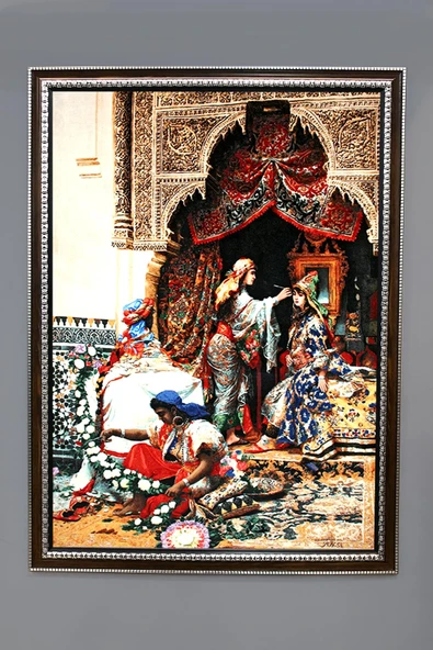 Düğüne Hazırlık Tablosu Portresi 50x70CM RENKLİ 50 X 70
