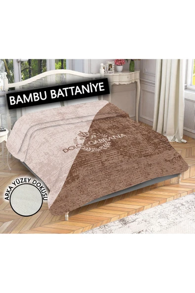 Dekoratif Modern Desenli %100 Bambu Kumaşlı Battaniye RENKLİ 200 X 225