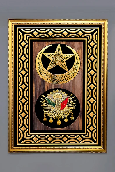 Dekoratif Modern Desenli Çerçeveli Tablo Duvar Tablosu 50x70cm RENKLİ 50 X 70