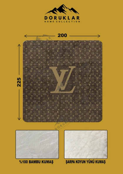 Dekoratif Modern Desenli %100 Bambu Kumaşlı Battaniye RENKLİ 200 X 225 - 2