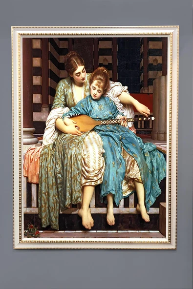 Müzik Dersi Tablosu Portresi 50x70CM RENKLİ 50 X 70