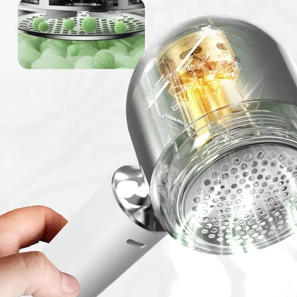 Mioji Mio LR6 Dijital Gösterge 800mAh Kablosuz Tüy Tiftik Makinesi - Beyaz - 4