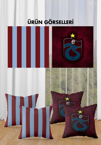 Çift Taraf Baskılı Parlak  Kumaş  Modern Desen 4 adet Kırlent Kılıf Seti RENKLİ 43 X 43 - 2