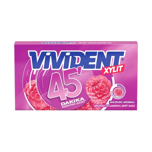 Vivident 45 dk Cüzdan Sakız Ahududu 26 gr x 6 Adet - 2
