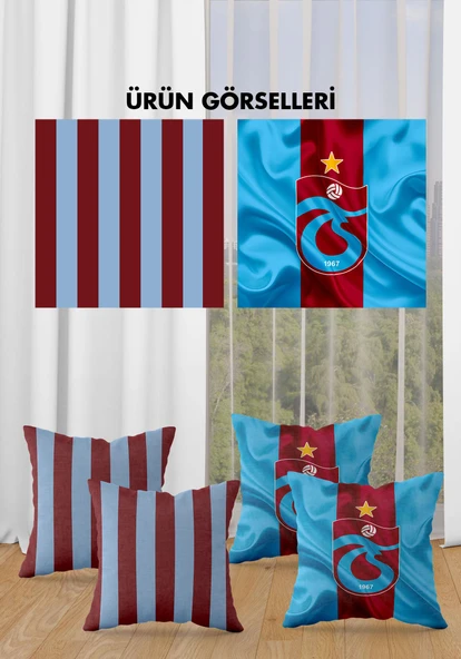 Çift Taraf Baskılı Parlak  Kumaş  Modern Desen 4 adet Kırlent Kılıf Seti RENKLİ 43 X 43 - 2