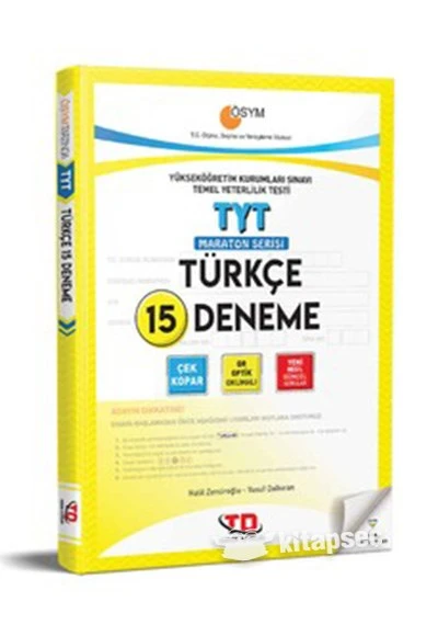 TYT Türkçe 15li Maraton Serisi Deneme Tandem Yayınları
