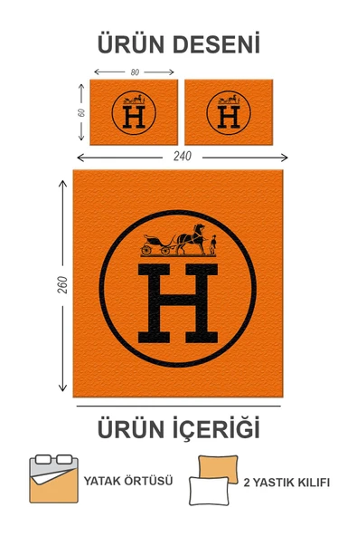 Kapitoneli Pamuk Dolgulu Kadife Kumaş Modern Desenli Premium Kalite Yatak Örtüsü Seti RENKLİ 240 X 260 - 2