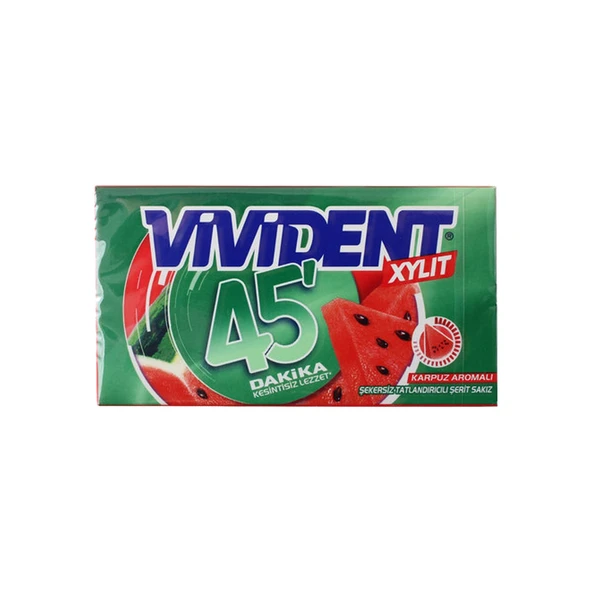 Vivident 45 dk Cüzdan Sakız Nane-Yeşil Nane-Karpuz 6 lı Karma Paket - 4