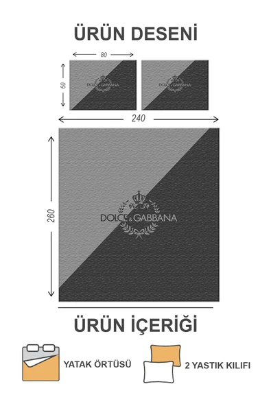 Kapitoneli Pamuk Dolgulu Kadife Kumaş Modern Desenli Premium Kalite Yatak Örtüsü Seti RENKLİ 240 X 260 - 2