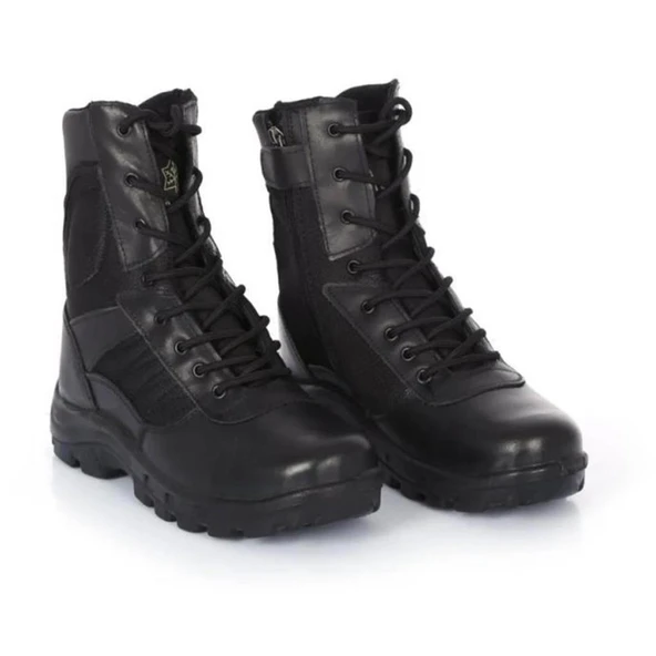 Carinio Hakiki Deri Askeri Taktik Bot (Çöl, Taktik, Dağcı Botu - Uzun)