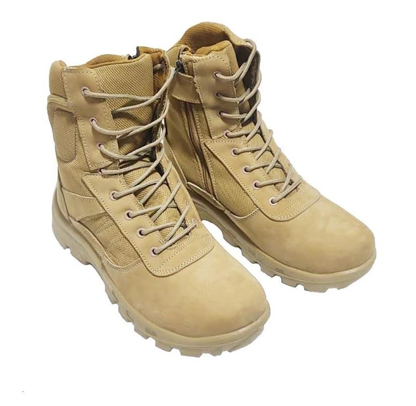 Carinio Hakiki Deri Askeri Taktik Bot (Çöl, Taktik, Dağcı Botu - Uzun) - 14