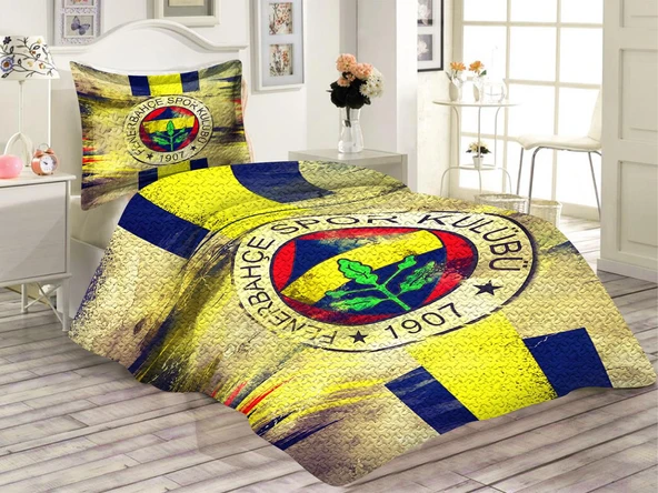 Kapitoneli Pamuk Dolgulu Kadife Kumaş Dekoratif Desenli Tek Kişilik Çocuk Genç Yatak Örtüsü Seti RENKLİ 180 X 240
