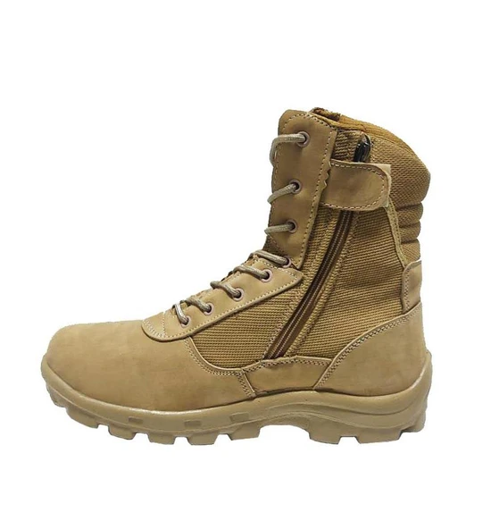 Carinio Hakiki Deri Askeri Taktik Bot (Çöl, Taktik, Dağcı Botu - Uzun) - 8