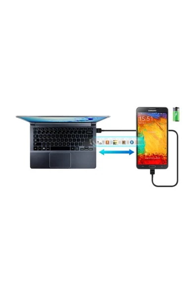 Samsung Galaxy Note 3 N9000 Data ve Şarj Kablosu Et-Dq11y1begww - 3