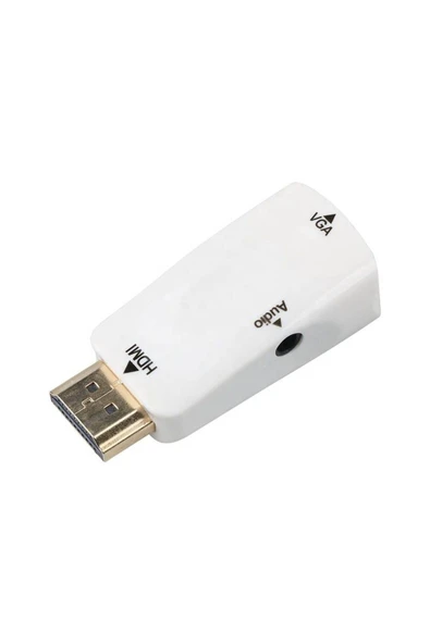 C-844 HDMI To VGA Dönüştürücü Adaptör + Aux Kablo - 5