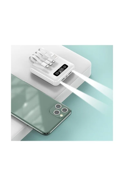 10000 Mah Hızlı Şarj Destekli Powerbank Typc Lighting Micro Usb Taşınabilir Şarj Cihazı - 2