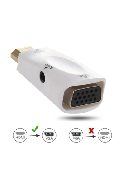 C-844 Hdmı To Vga Adaptör + Aux Kablo - 4