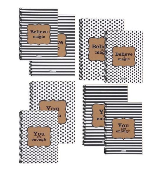 Keskin Color Polka A4 Spiralli 100yp Defter - Çizgisiz - 1 Adet - 1