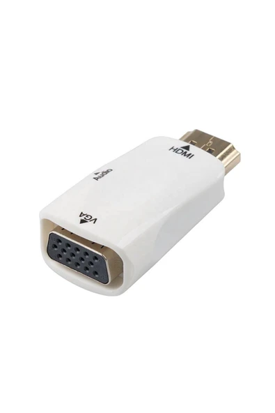 C-844 HDMI To VGA Dönüştürücü Adaptör + Aux Kablo - 4