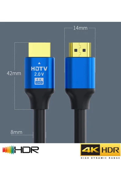 C-592 Hdtv Premium Yüksek Hızlı 4k Ultra Hd 3 Mt Hdmı Kablo - 3