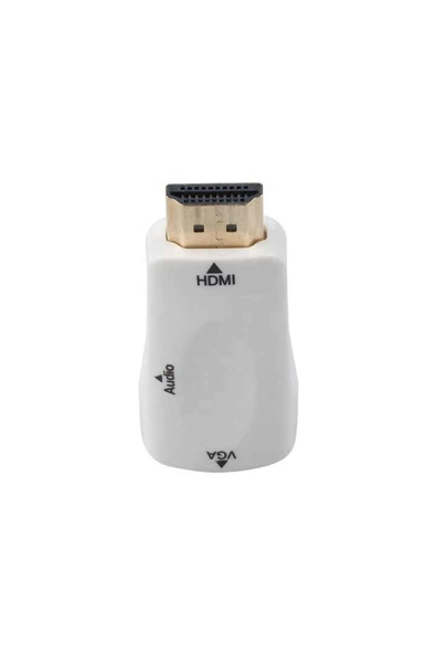 C-844 HDMI To VGA Dönüştürücü Adaptör + Aux Kablo - 6