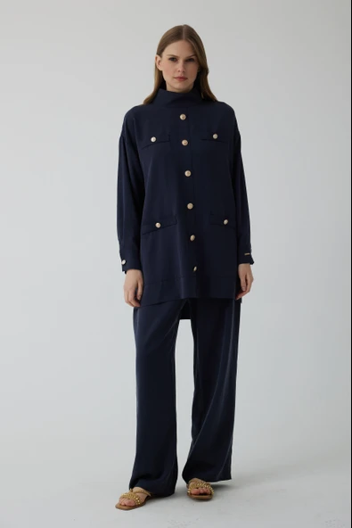 GOLD DÜĞMELİ TENCEL TAKIM - 4