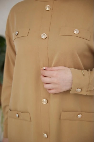 GOLD DÜĞMELİ TENCEL TAKIM - 3