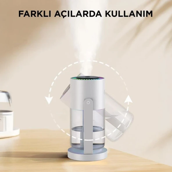 Mioji Mio AH8 RGB Işıklı 280ml Hava Nemlendirici Beyaz - 9