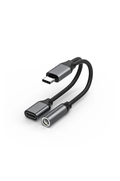 Poco F3 Uyumlu Type-C Dönüştürücü Kulaklık Şarj Dönüştürücü CT-10