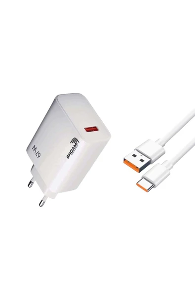 Redmi Note 11E Uyumlu 67 Watt sh-67 Hızlı ve Turbo Şarj Seti Kafa+ Kablo