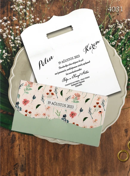 aldialiyor  4031 EKOLİFE DÜĞÜN VE NİŞAN DAVETİYESİ 1000 ADET AL 400 ADET BİZDEN ürün görseli