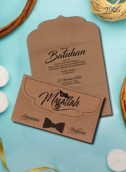 aldialiyor  7005 EKOLİFE SÜNNET DAVETİYESİ 1000 ADET AL 400 ADET BİZDEN ürün görseli