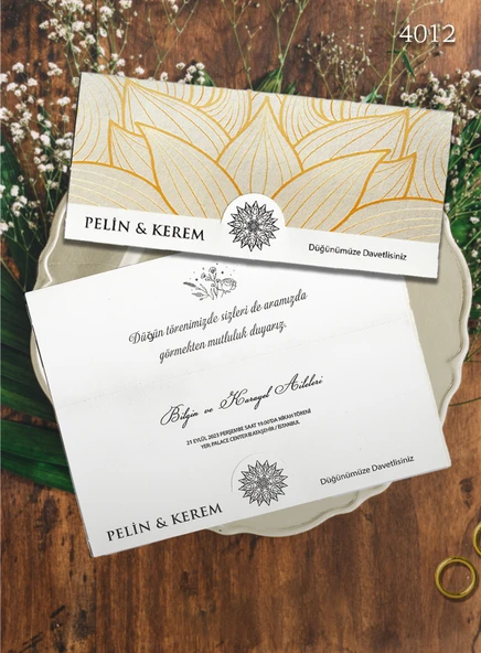 aldialiyor  4012 EKOLİFE DÜĞÜN VE NİŞAN DAVETİYESİ 300 ADET AL 100 ADET BİZDEN ürün görseli