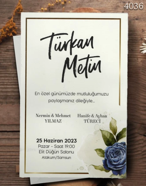 aldialiyor  4036 EKOLİFE DÜĞÜN VE NİŞAN DAVETİYESİ 300 ADET AL 100 ADET BİZDEN - 1