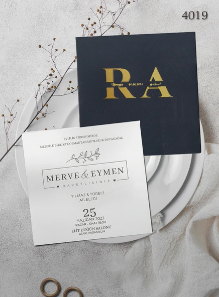 aldialiyor  4019 EKOLİFE DÜĞÜN VE NİŞAN DAVETİYESİ 1000 ADET AL 400 ADET BİZDEN ürün görseli