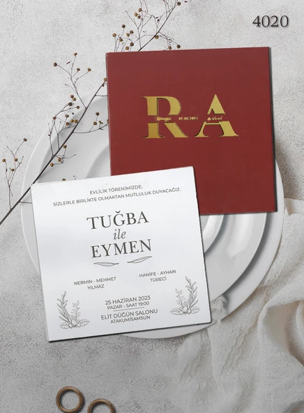 aldialiyor  4020 EKOLİFE DÜĞÜN VE NİŞAN DAVETİYESİ 500 ADET AL 200 ADET BİZDEN ürün görseli