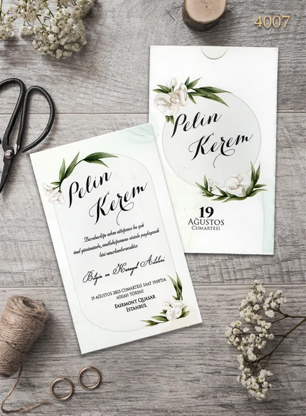 aldialiyor  4007 EKOLİFE DÜĞÜN VE NİŞAN DAVETİYESİ 1000 ADET AL 400 ADET BİZDEN ürün görseli