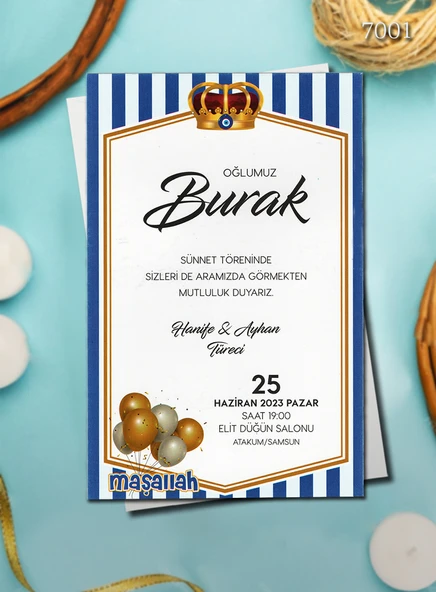 aldialiyor  7001 EKOLİFE SÜNNET DAVETİYESİ 1000 ADET AL 400 ADET BİZDEN ürün görseli